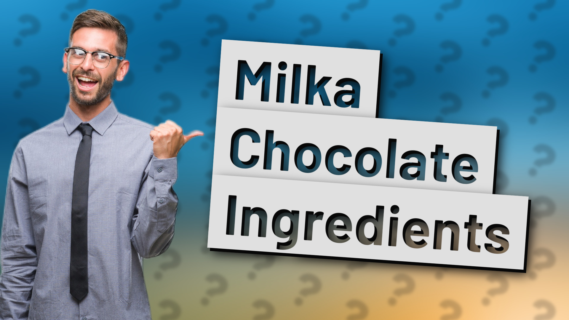 Milka Chocolate Ingredients