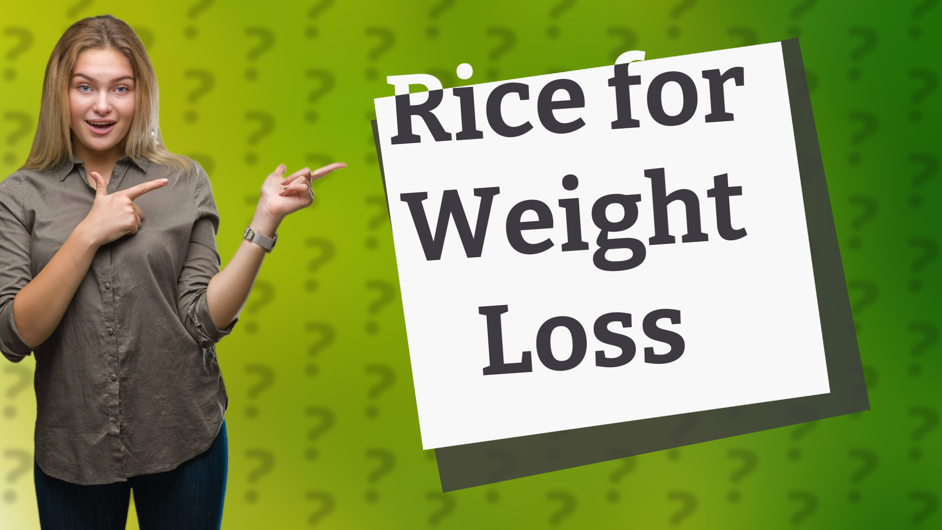 Rice for Weight Loss
