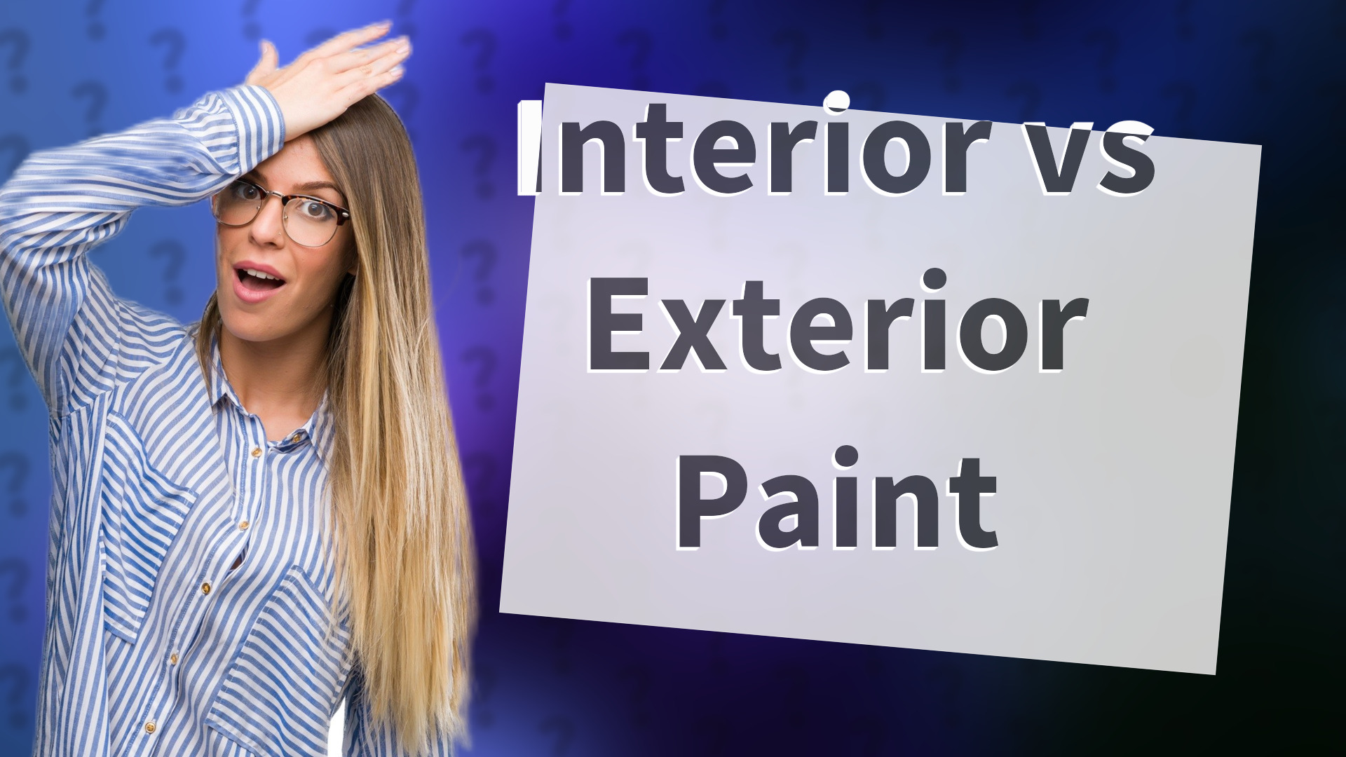Interior vs Exterior Paint