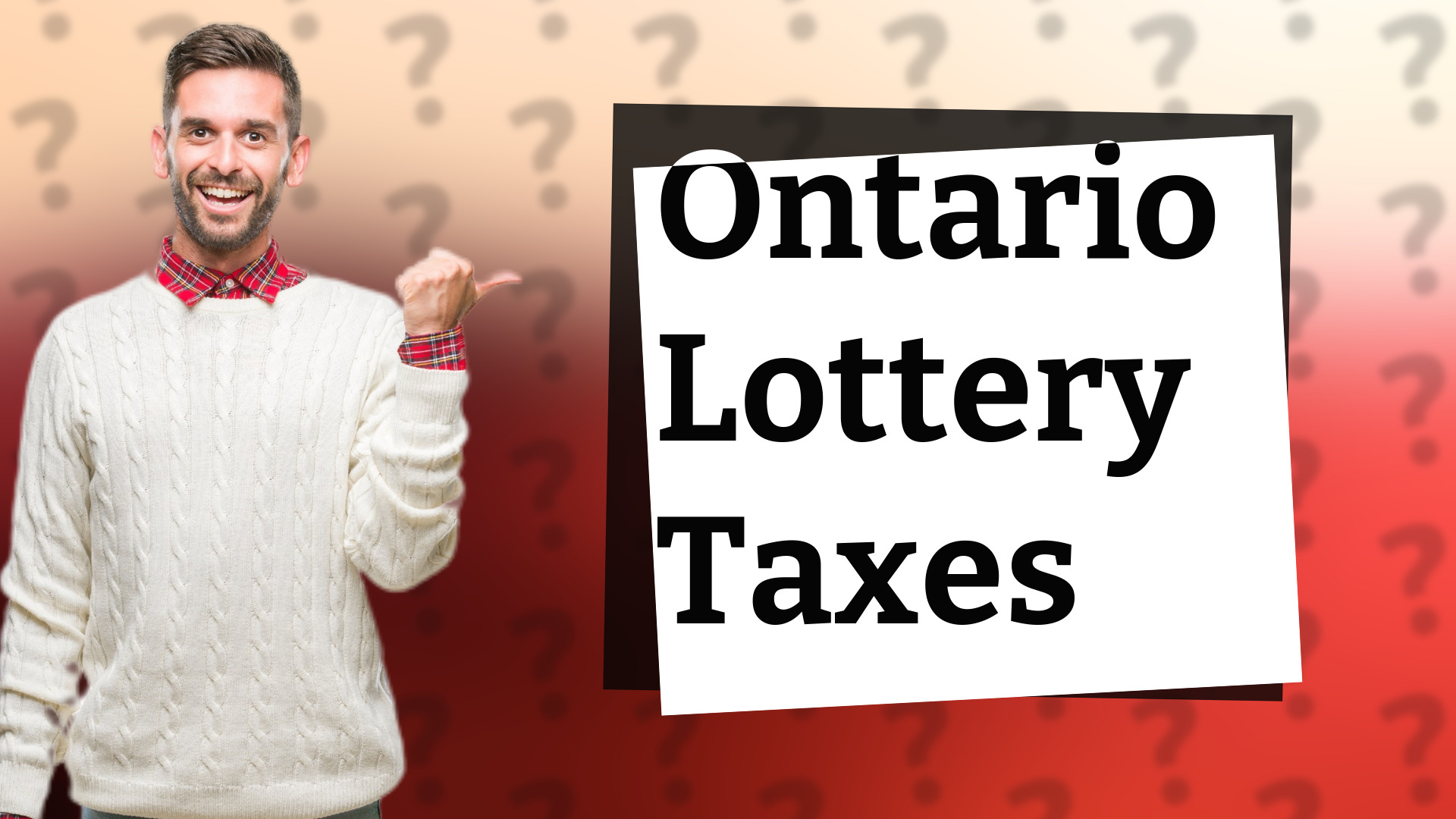 Ontario Lottery Taxes