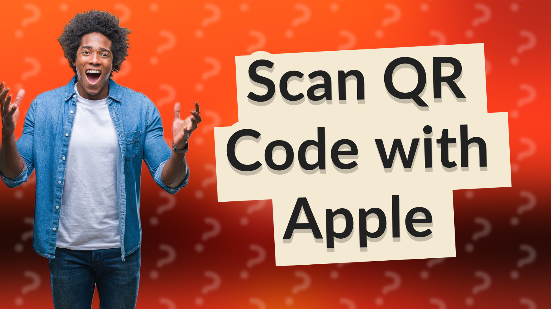 Scan QR Code with Apple