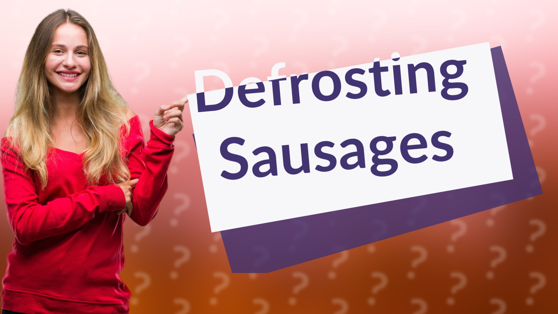 Defrosting Sausages