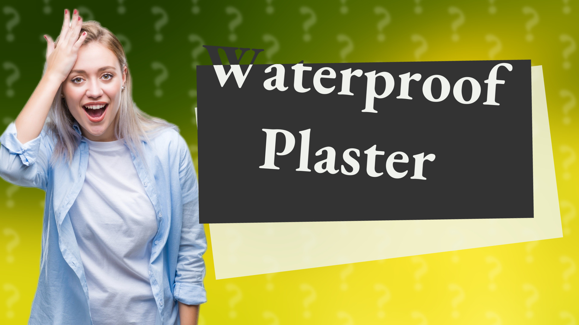 Waterproof Plaster