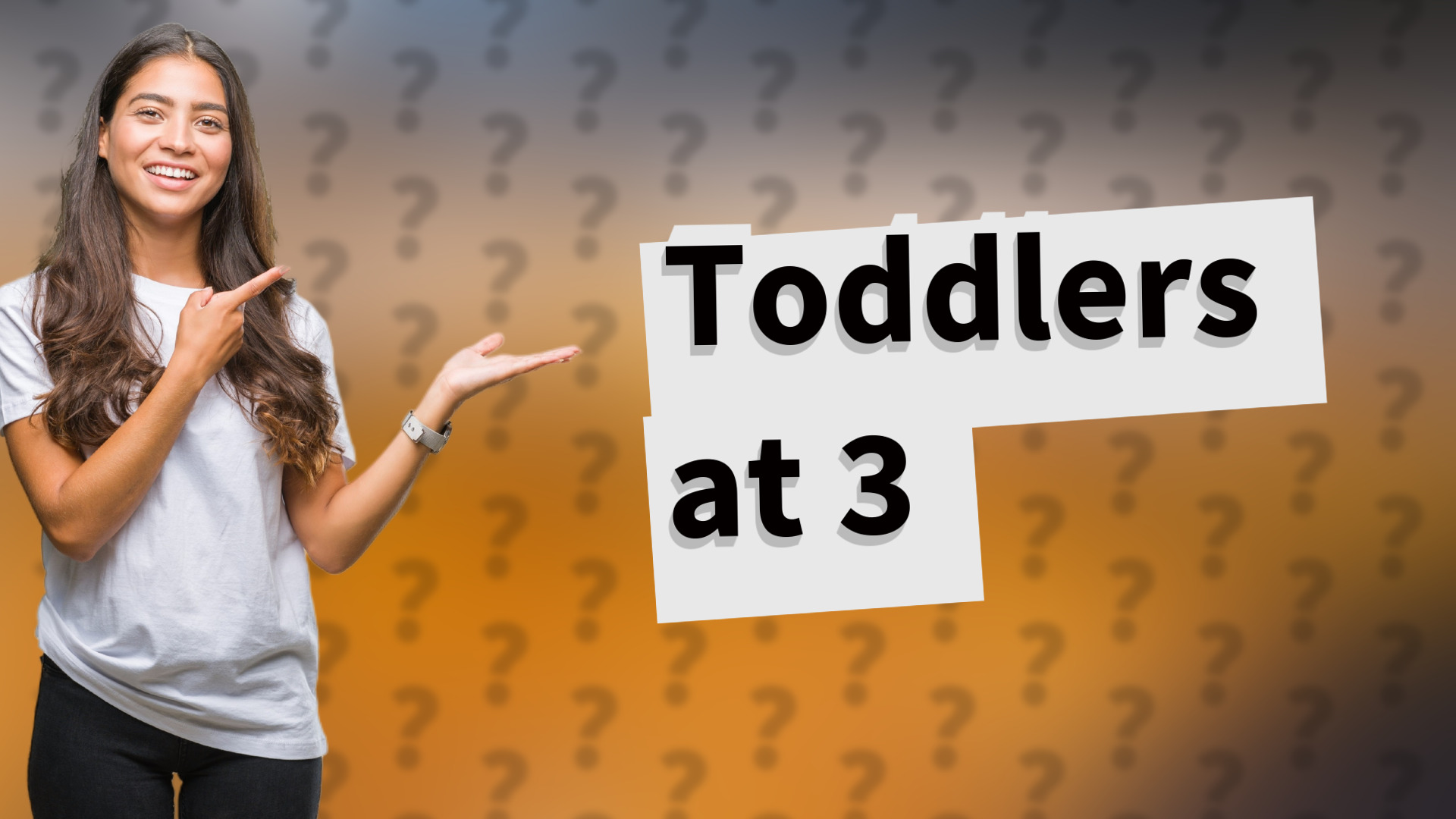Toddlers at 3