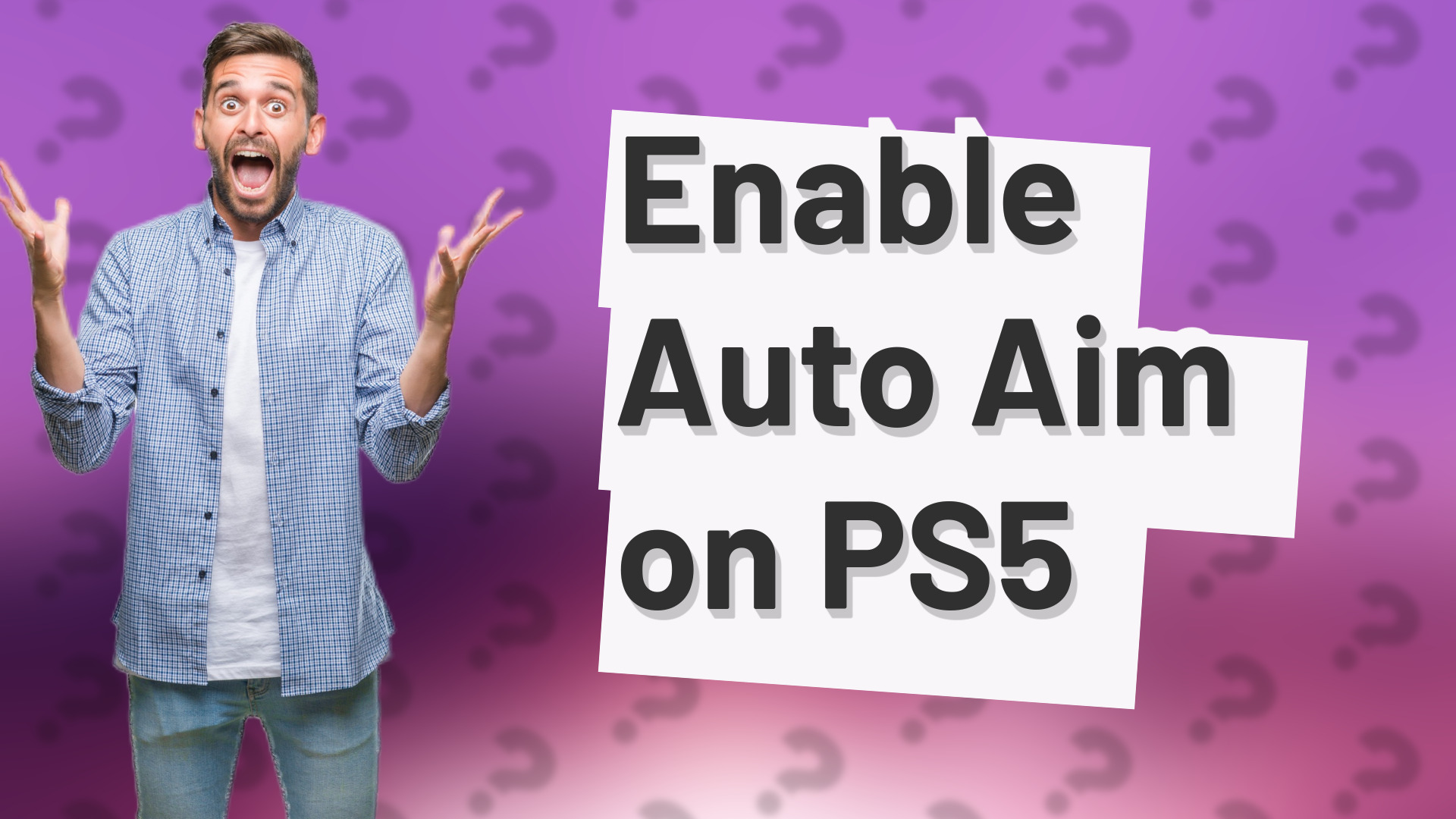 Enable Auto Aim on PS5