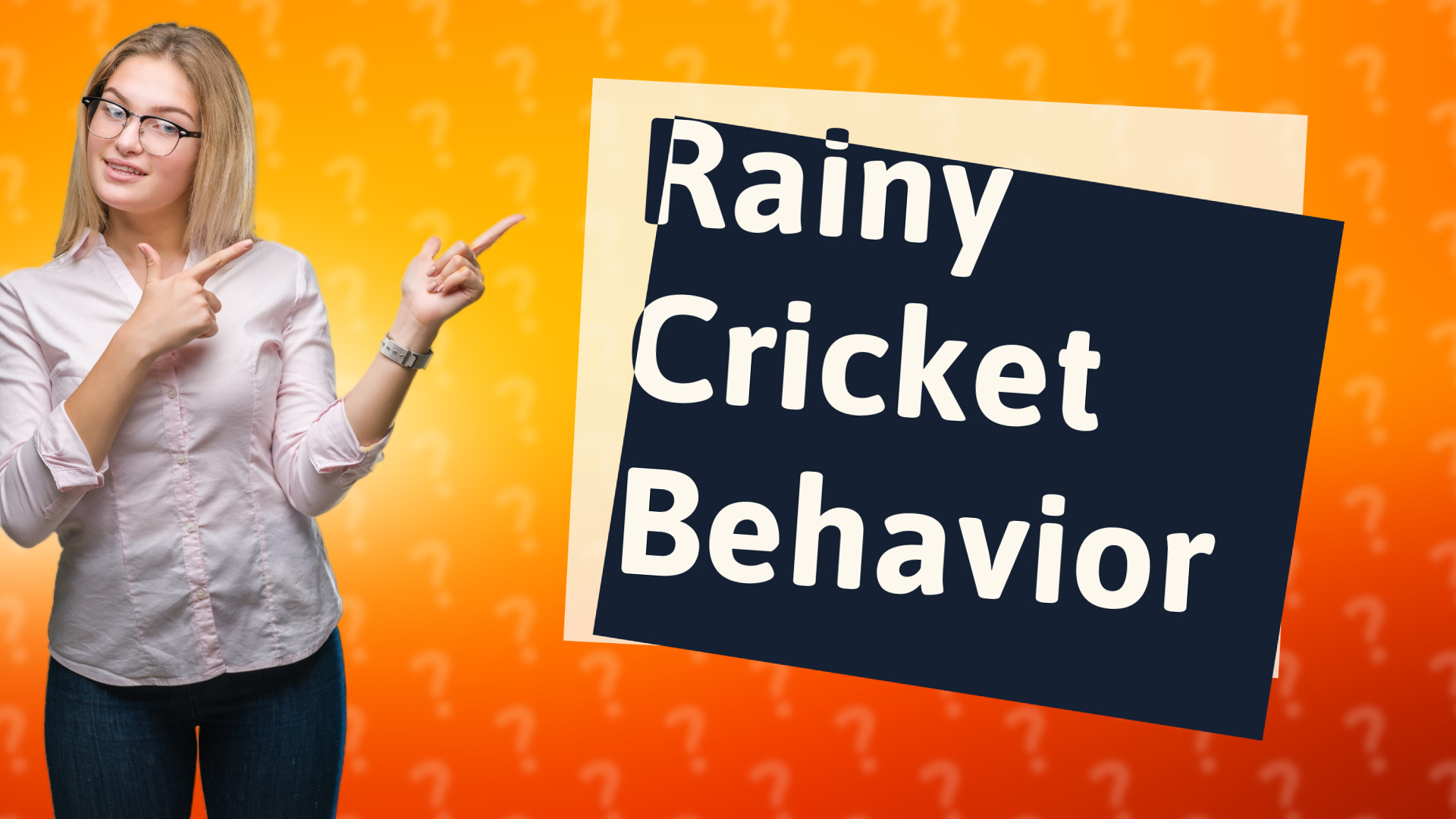 Rainy Cricket Behavior