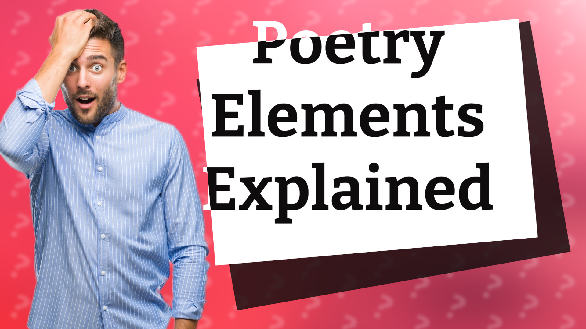 Poetry Elements Explained