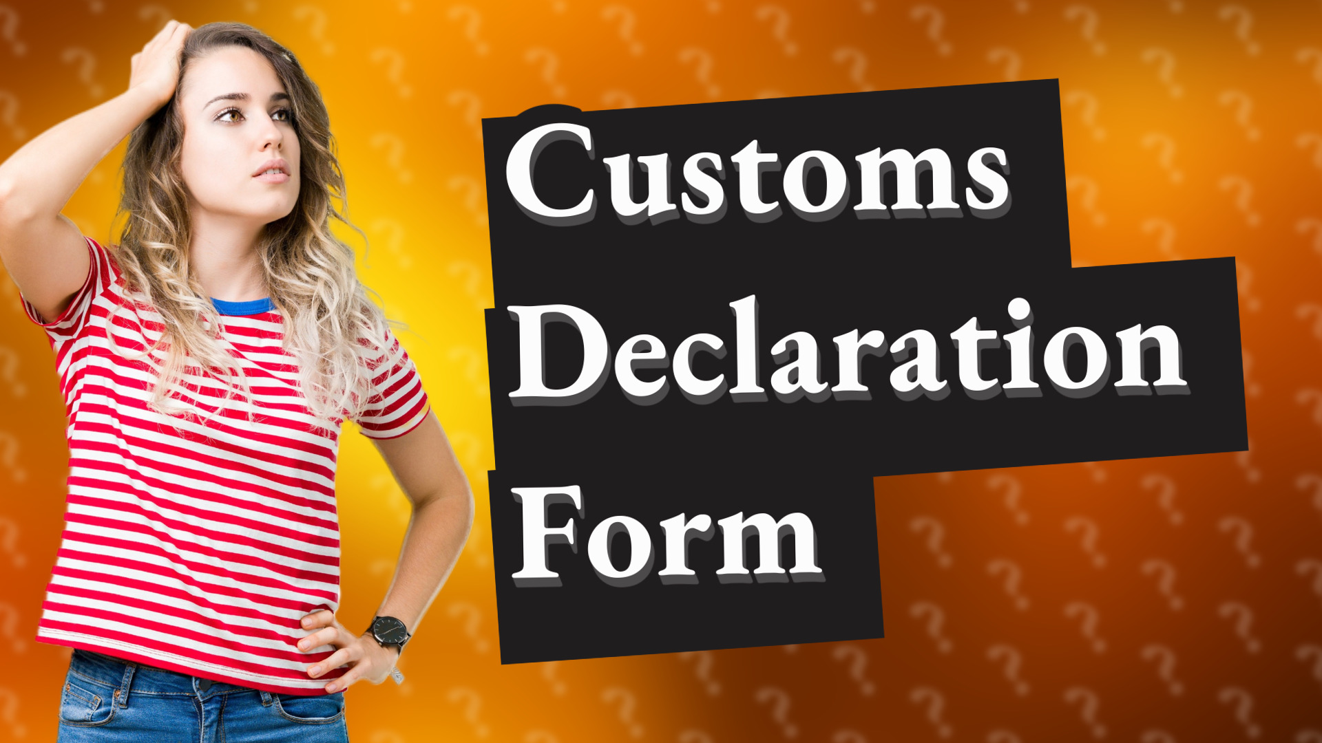 Customs Declaration Form