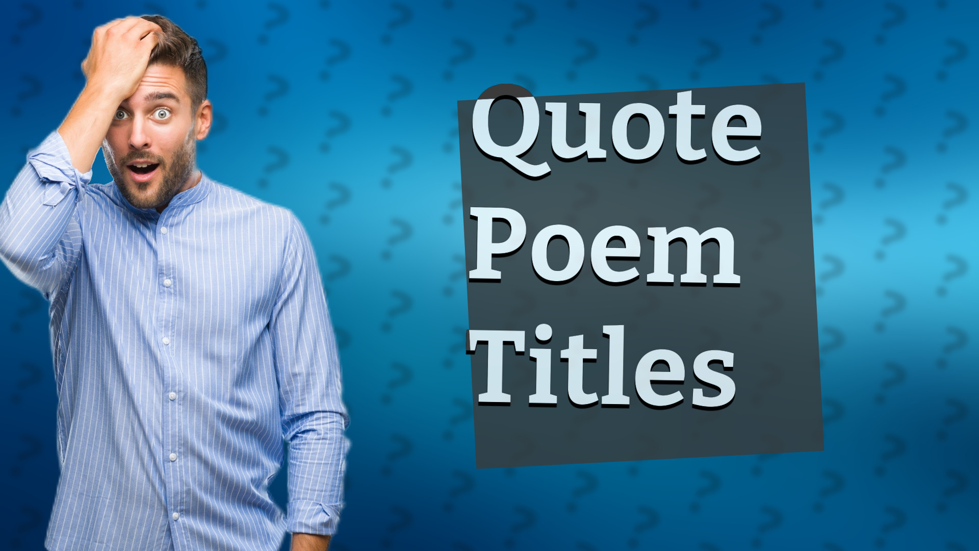 Quote Poem Titles