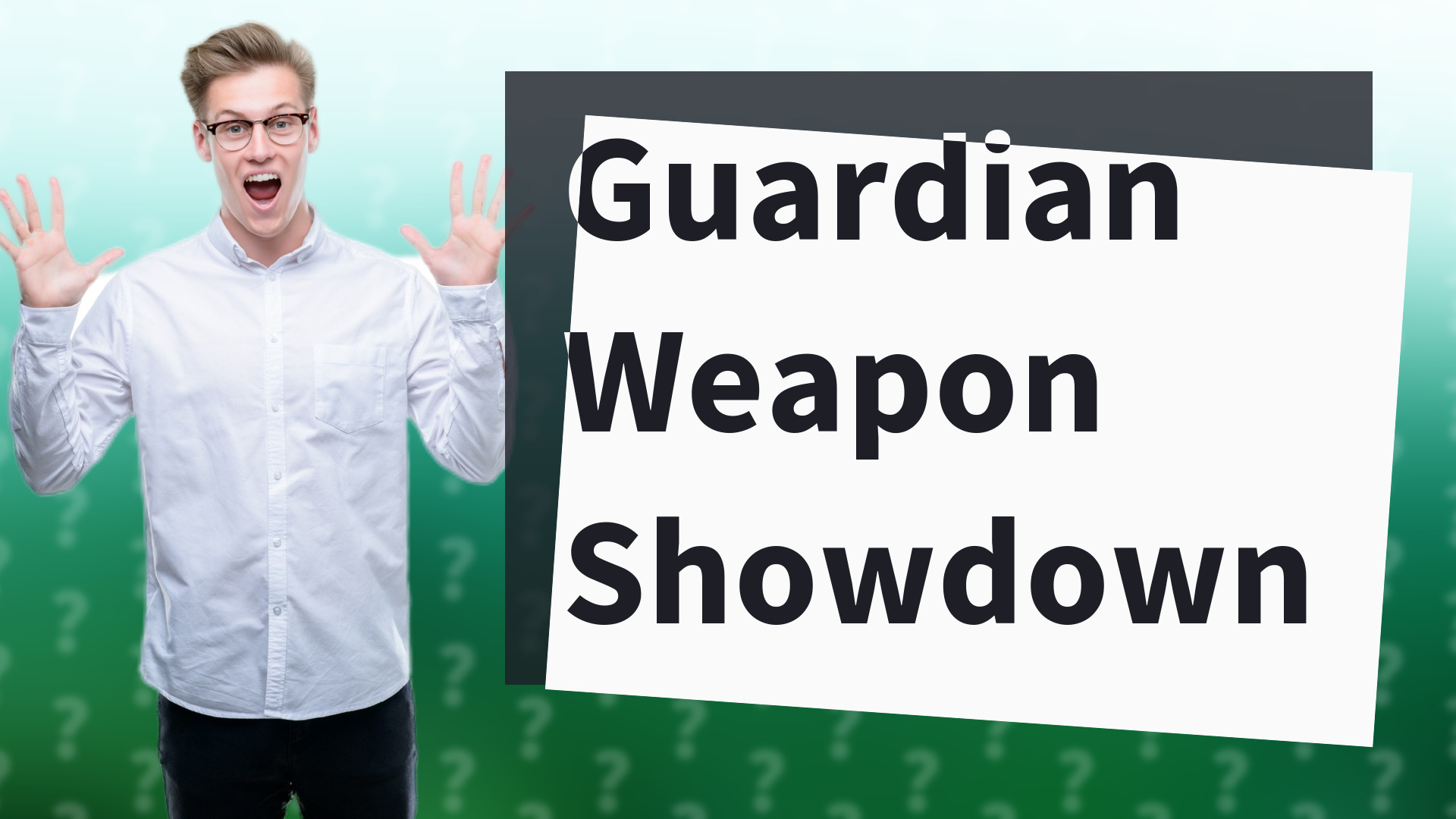 Guardian Weapon Showdown