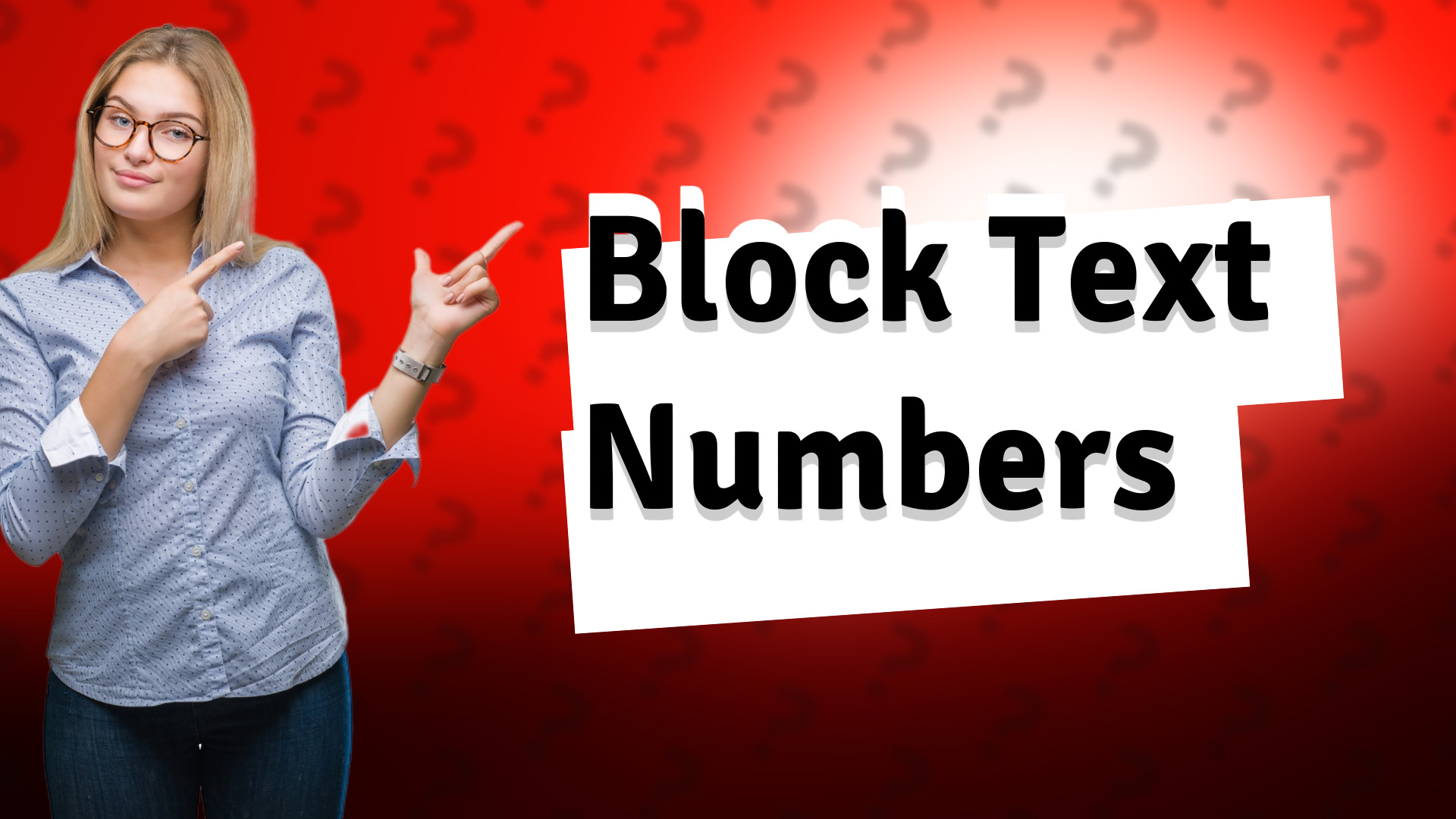 Block Text Numbers