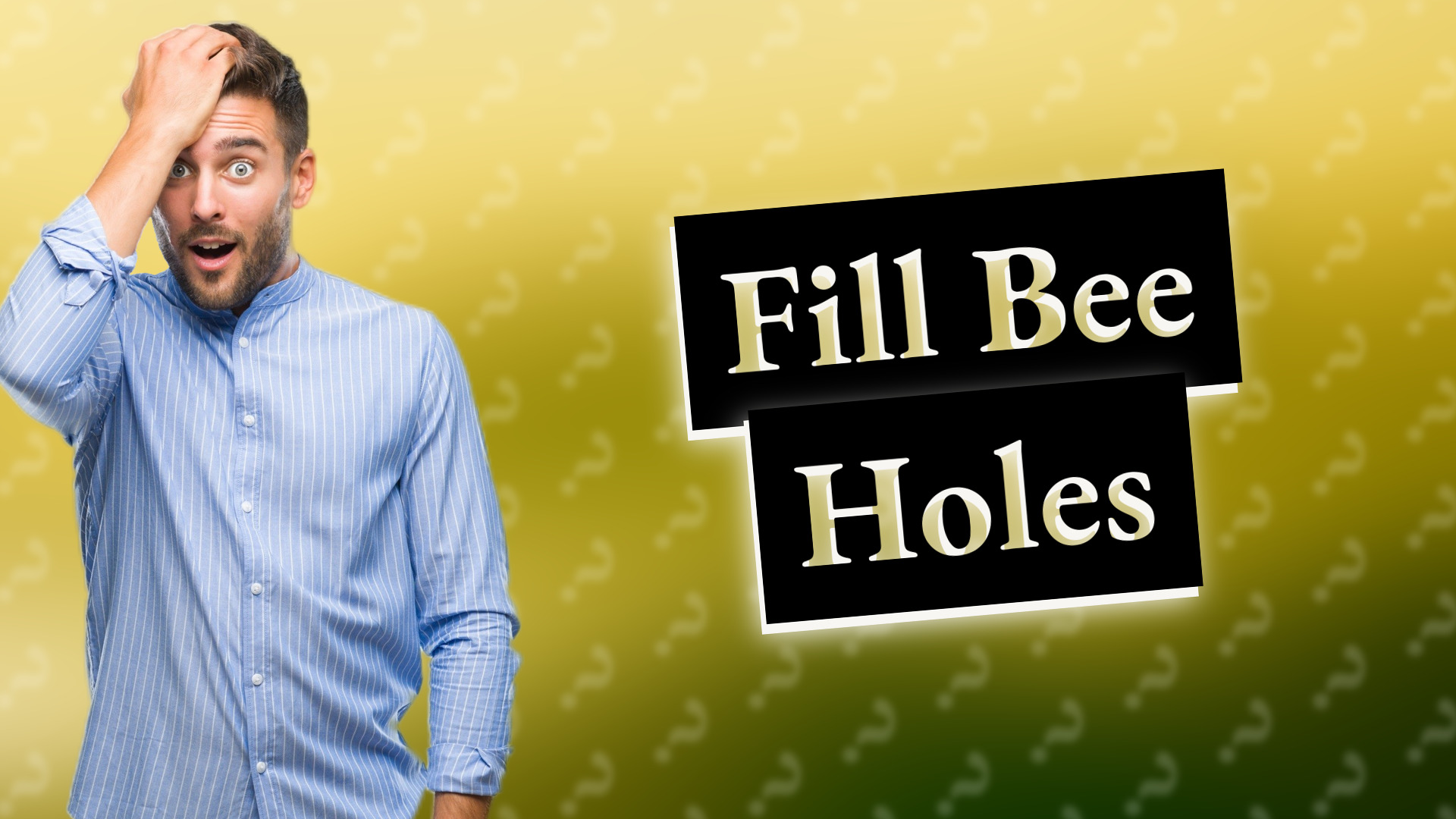 Fill Bee Holes