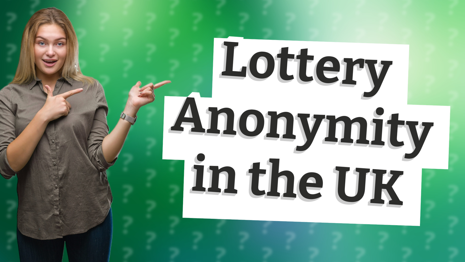 Lottery Anonymity in the UK
