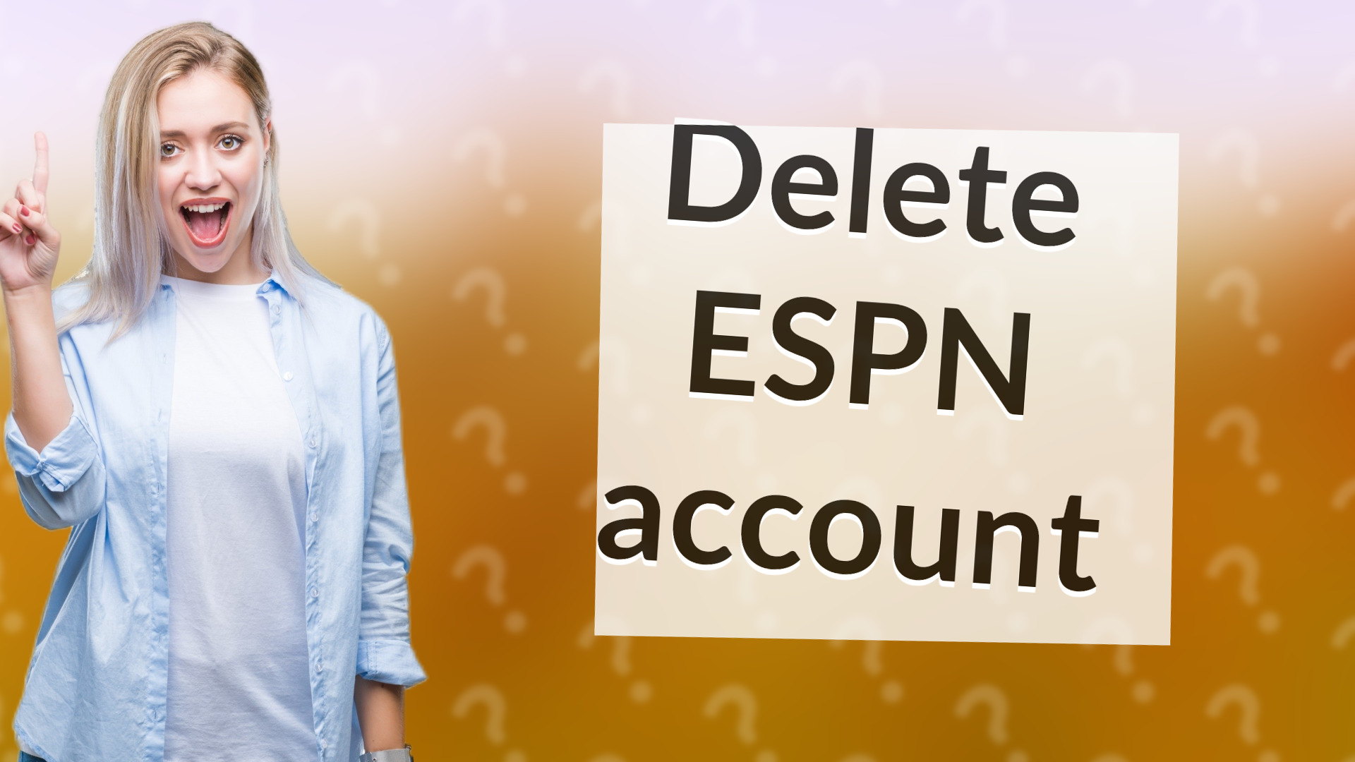 Delete ESPN account