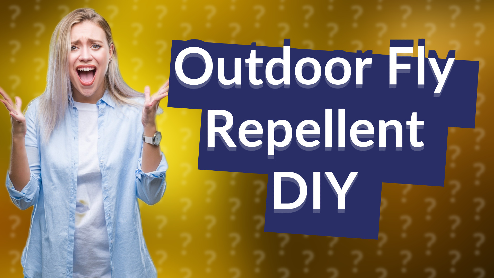 Outdoor Fly Repellent DIY