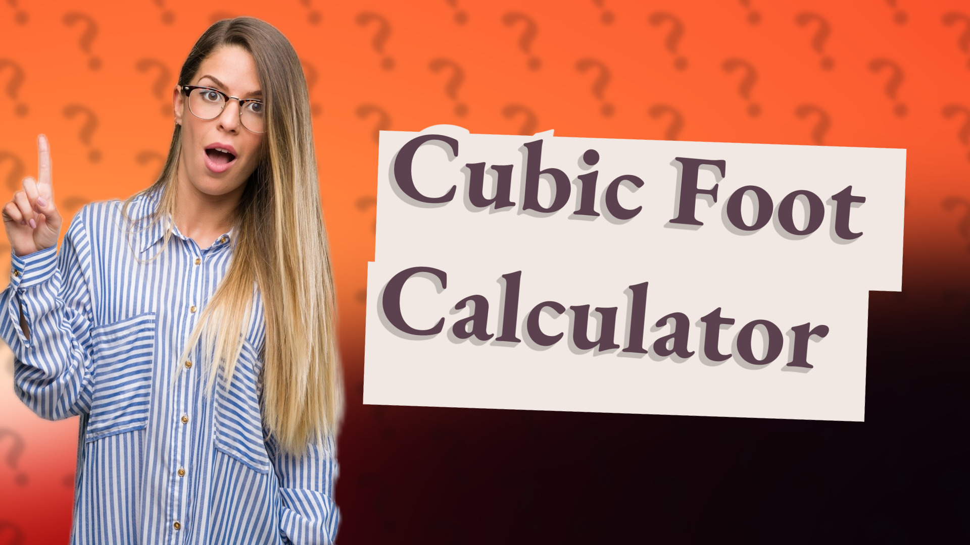 Cubic Foot Calculator