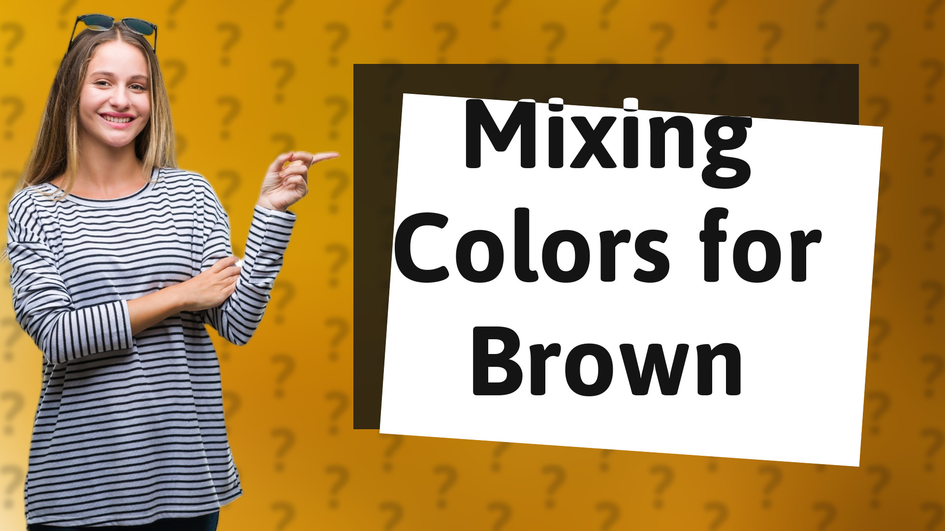 Mixing Colors for Brown