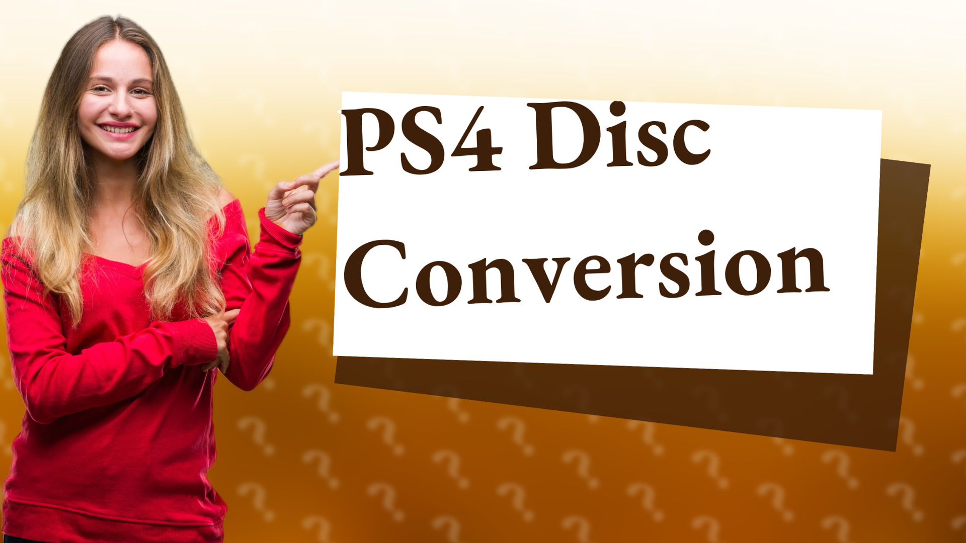 PS4 Disc Conversion