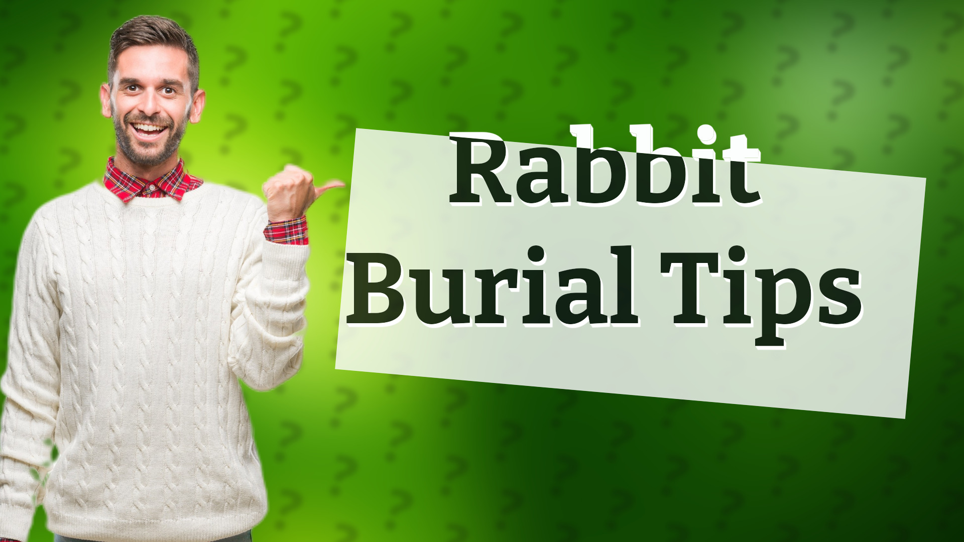 Rabbit Burial Tips