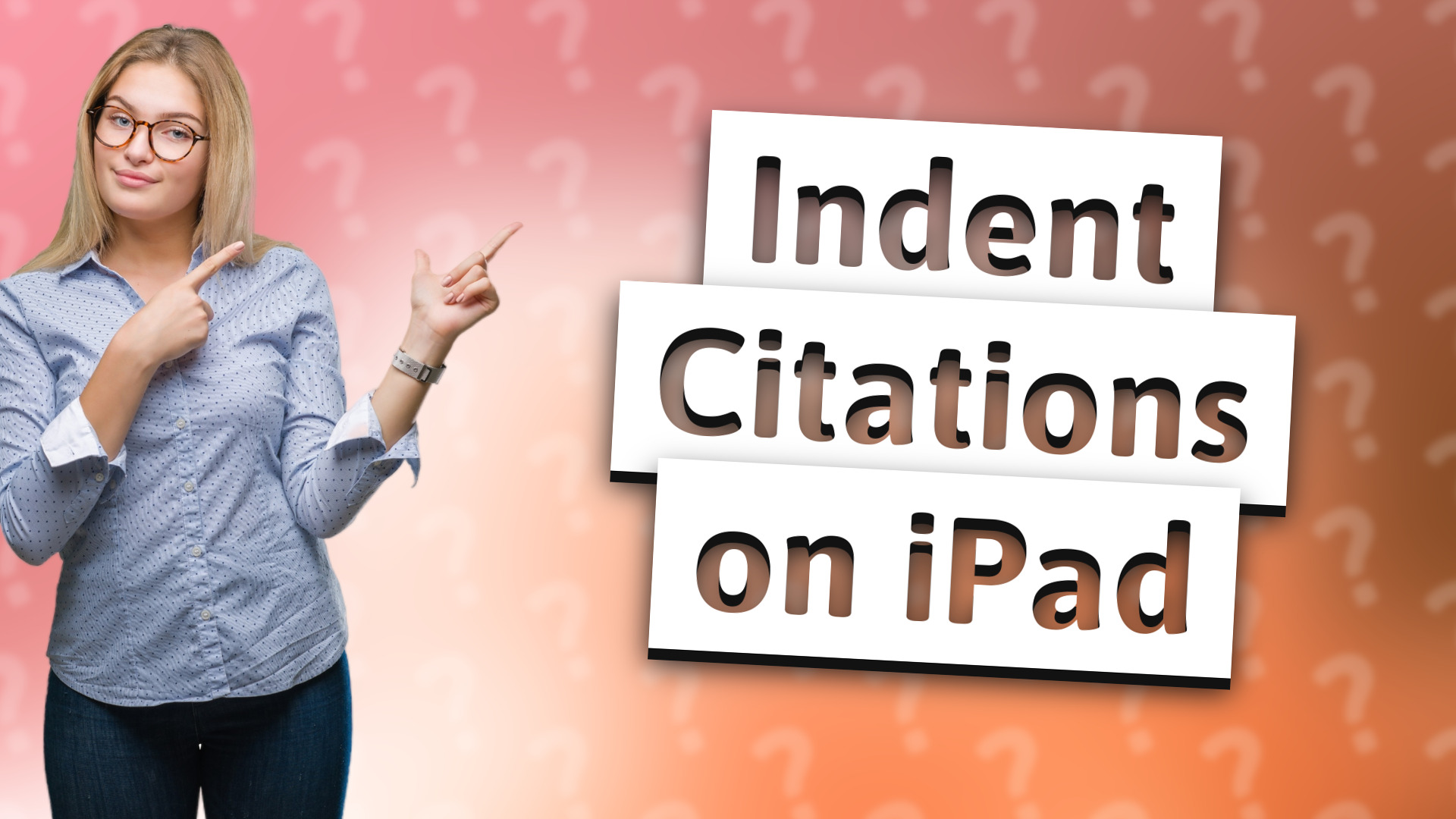 Indent Citations on iPad