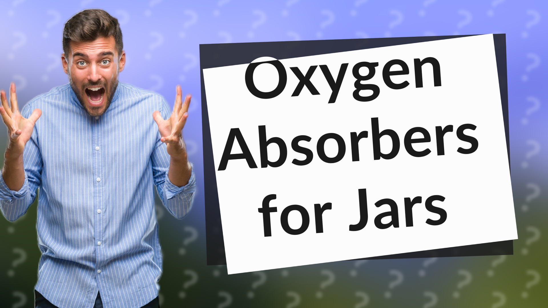 Oxygen Absorbers for Jars