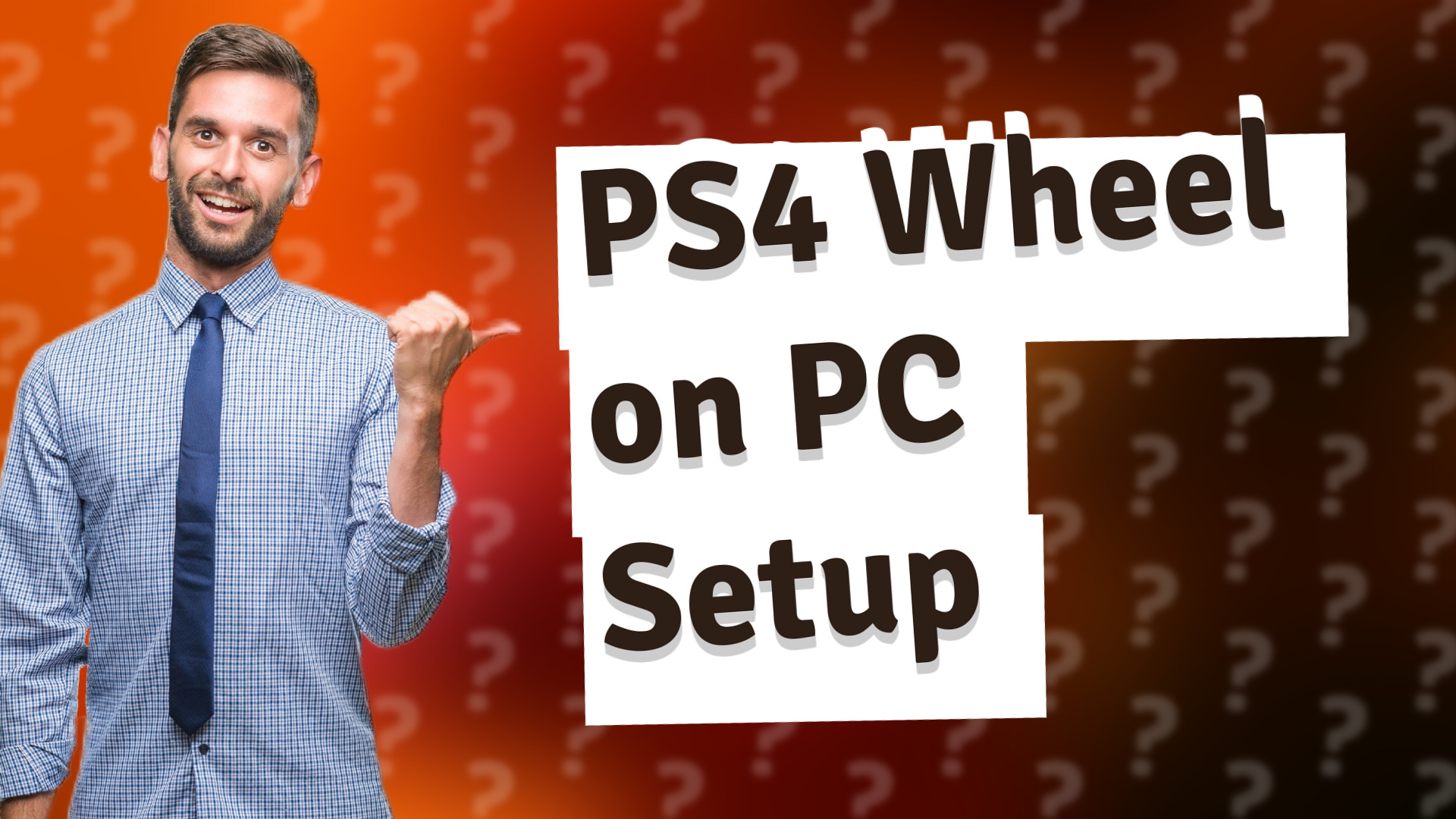 PS4 Wheel on PC Setup