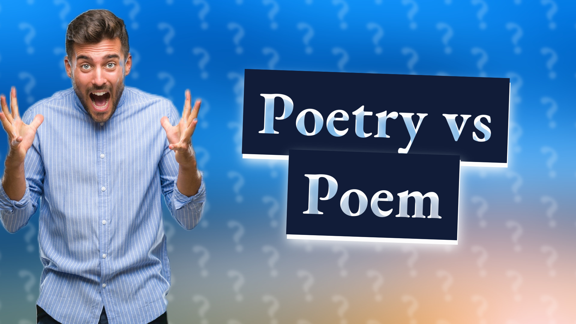 Poetry vs Poem