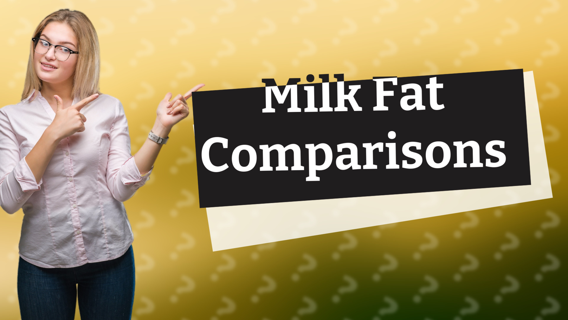 Milk Fat Comparisons
