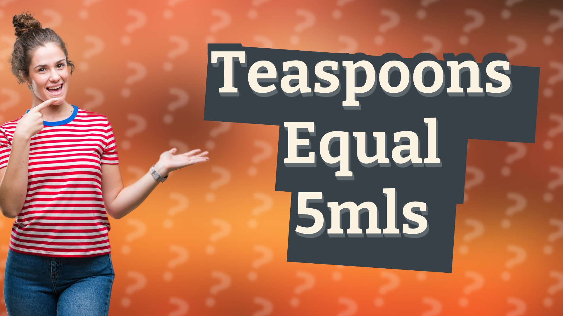 Teaspoons Equal 5mls