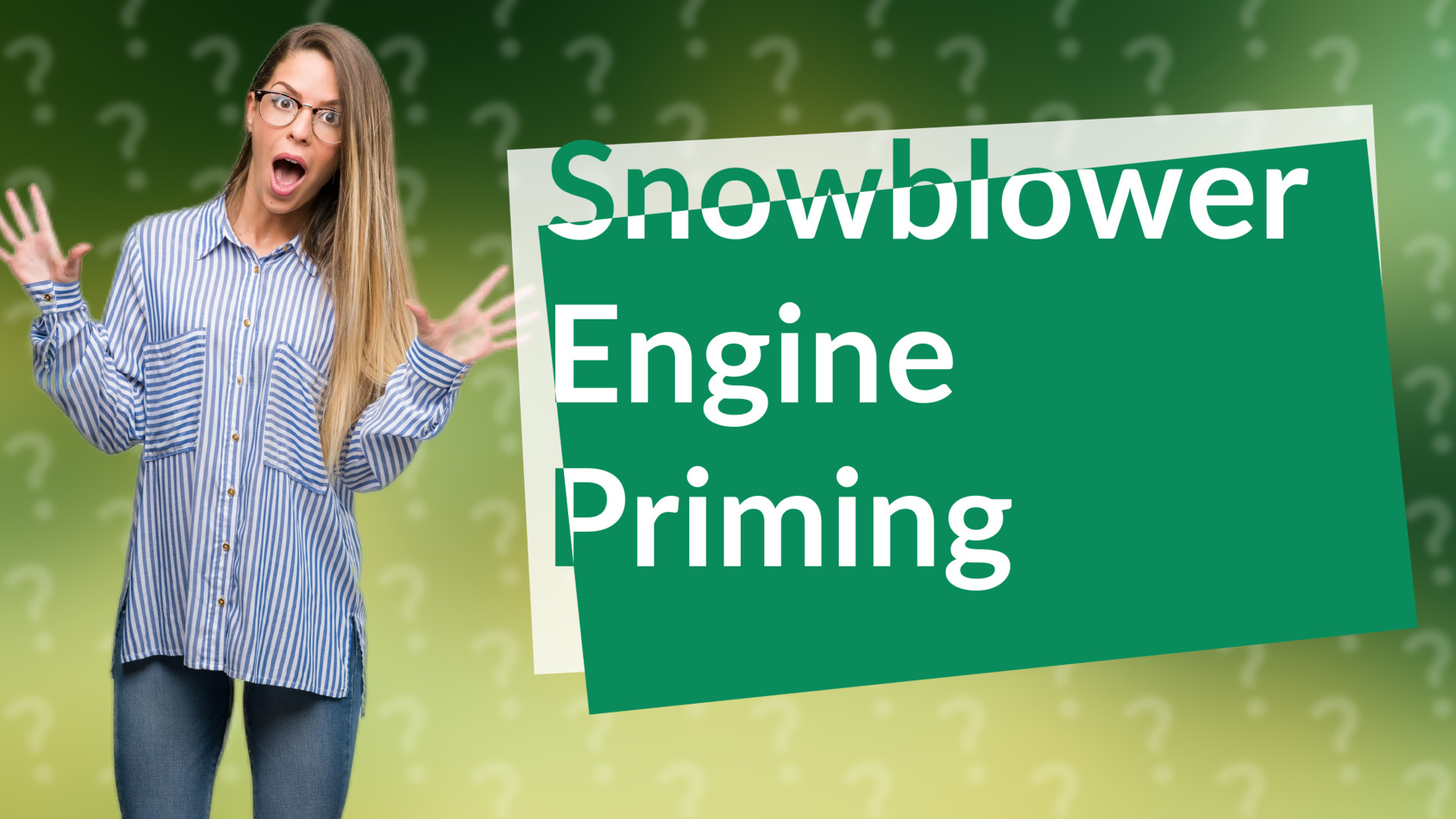 Snowblower Engine Priming
