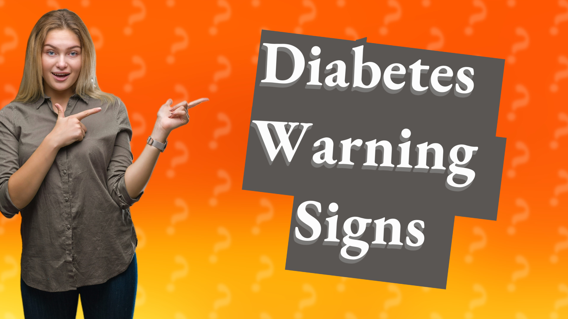 Diabetes Warning Signs