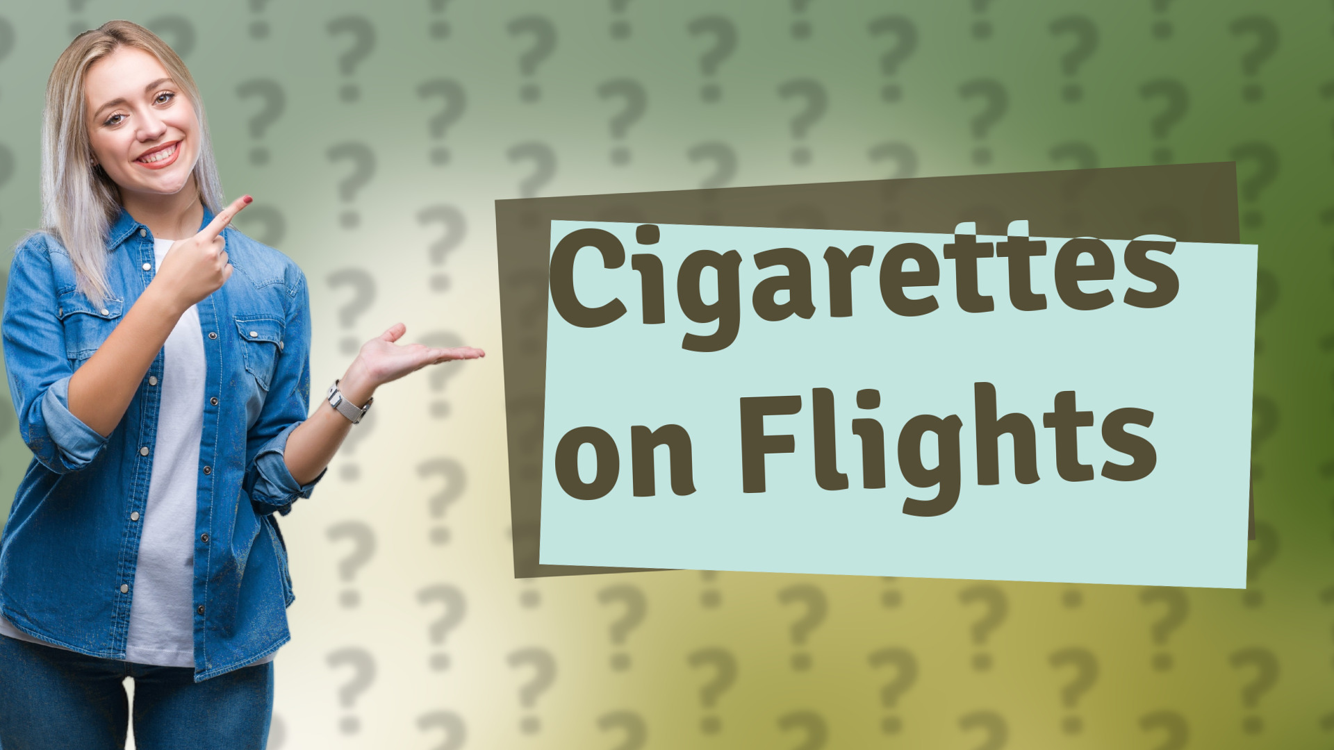 Cigarettes on Flights