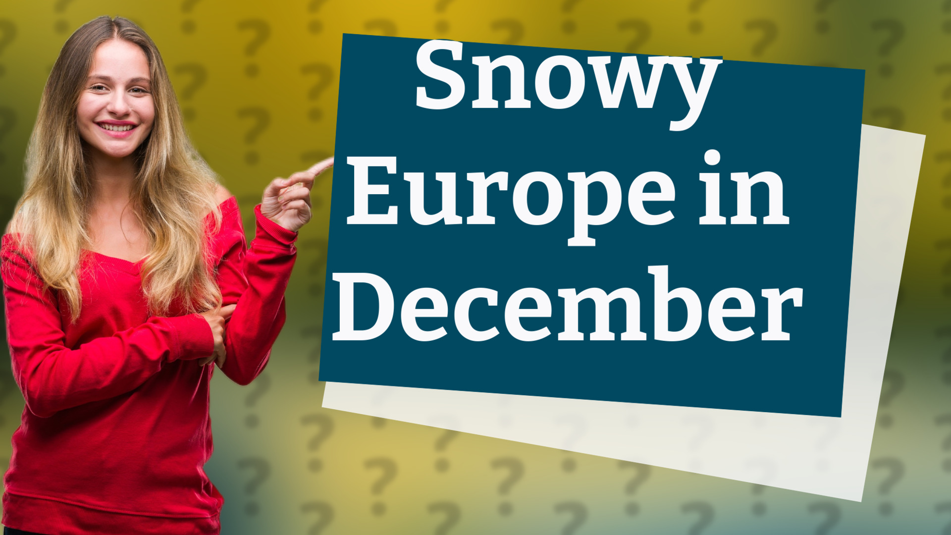 Snowy Europe in December