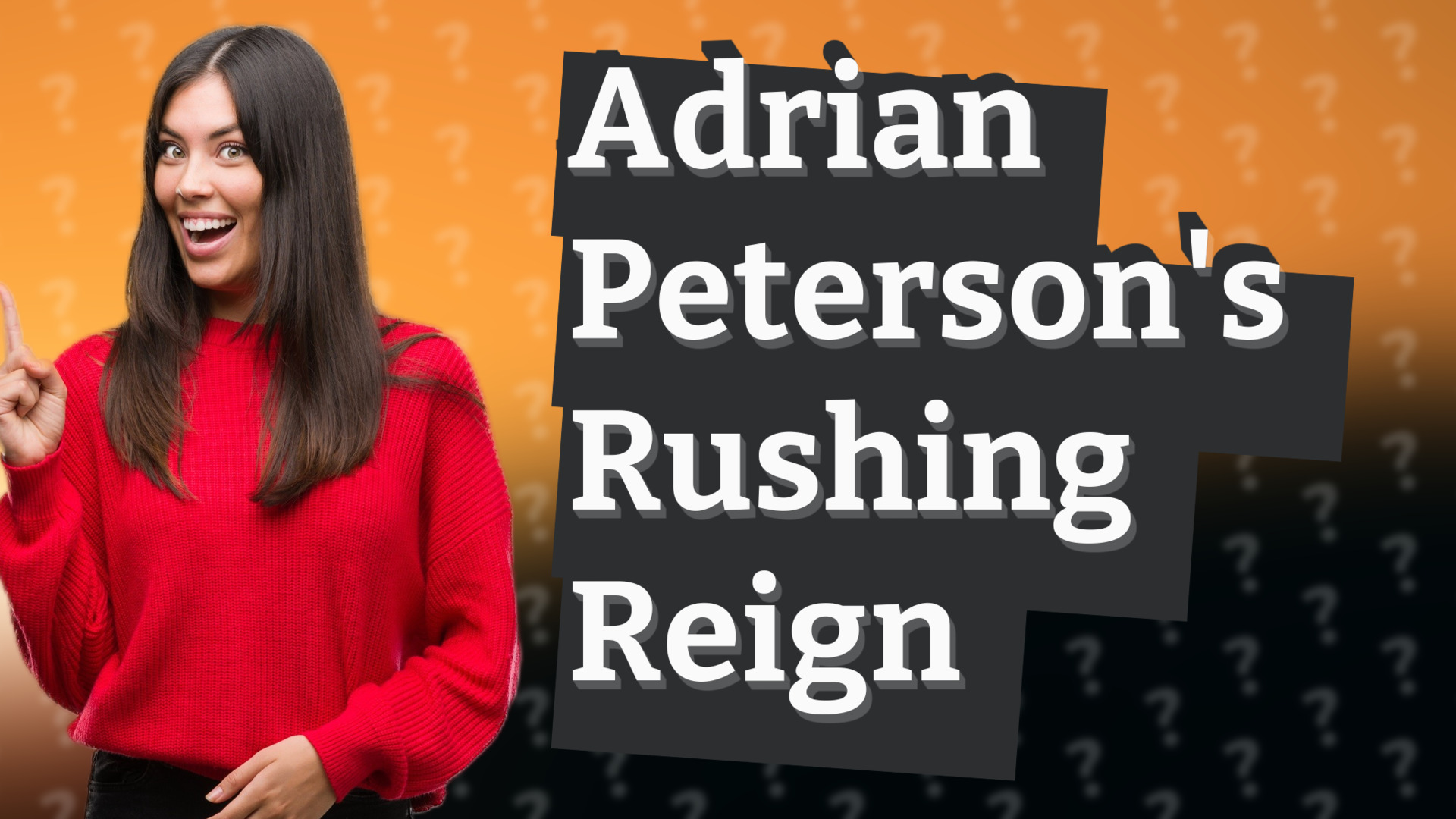 Adrian Peterson's Rushing Reign