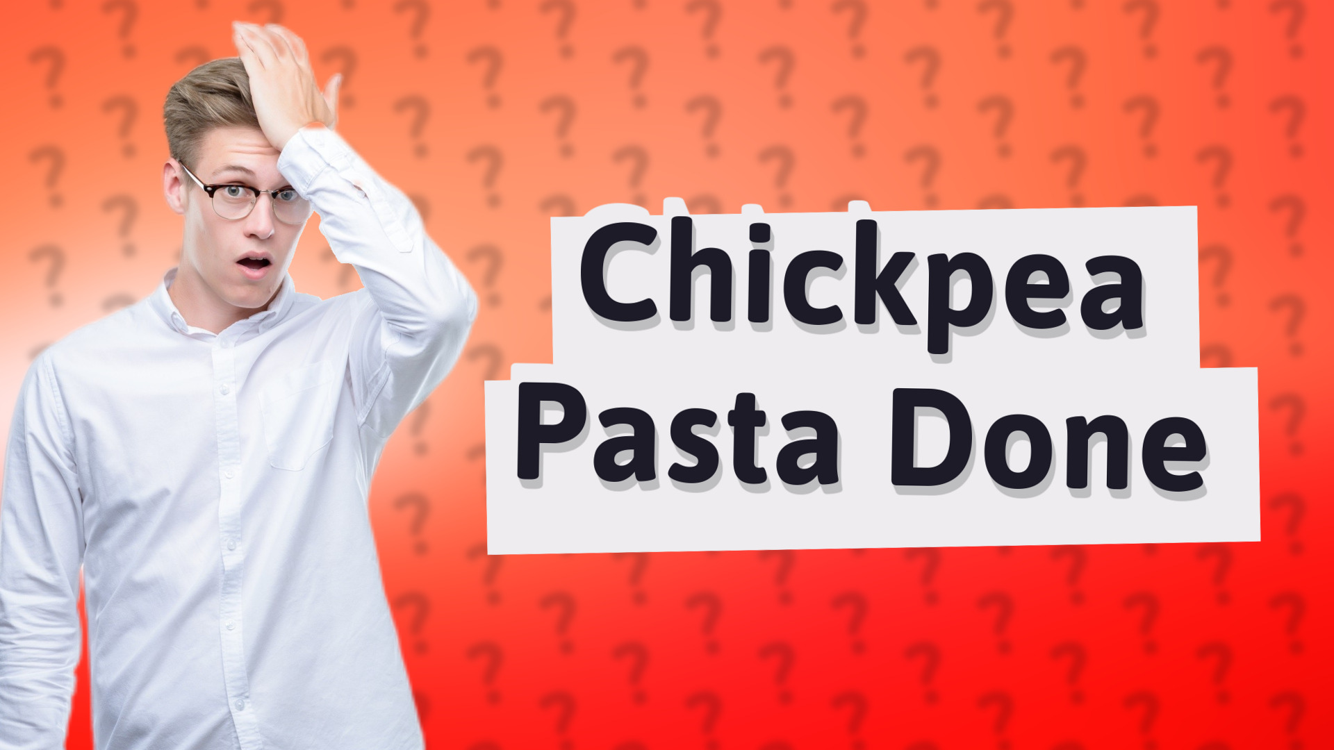 Chickpea Pasta Done
