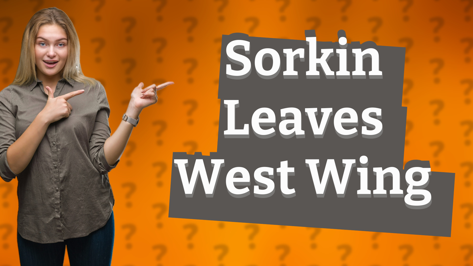 Sorkin Leaves West Wing