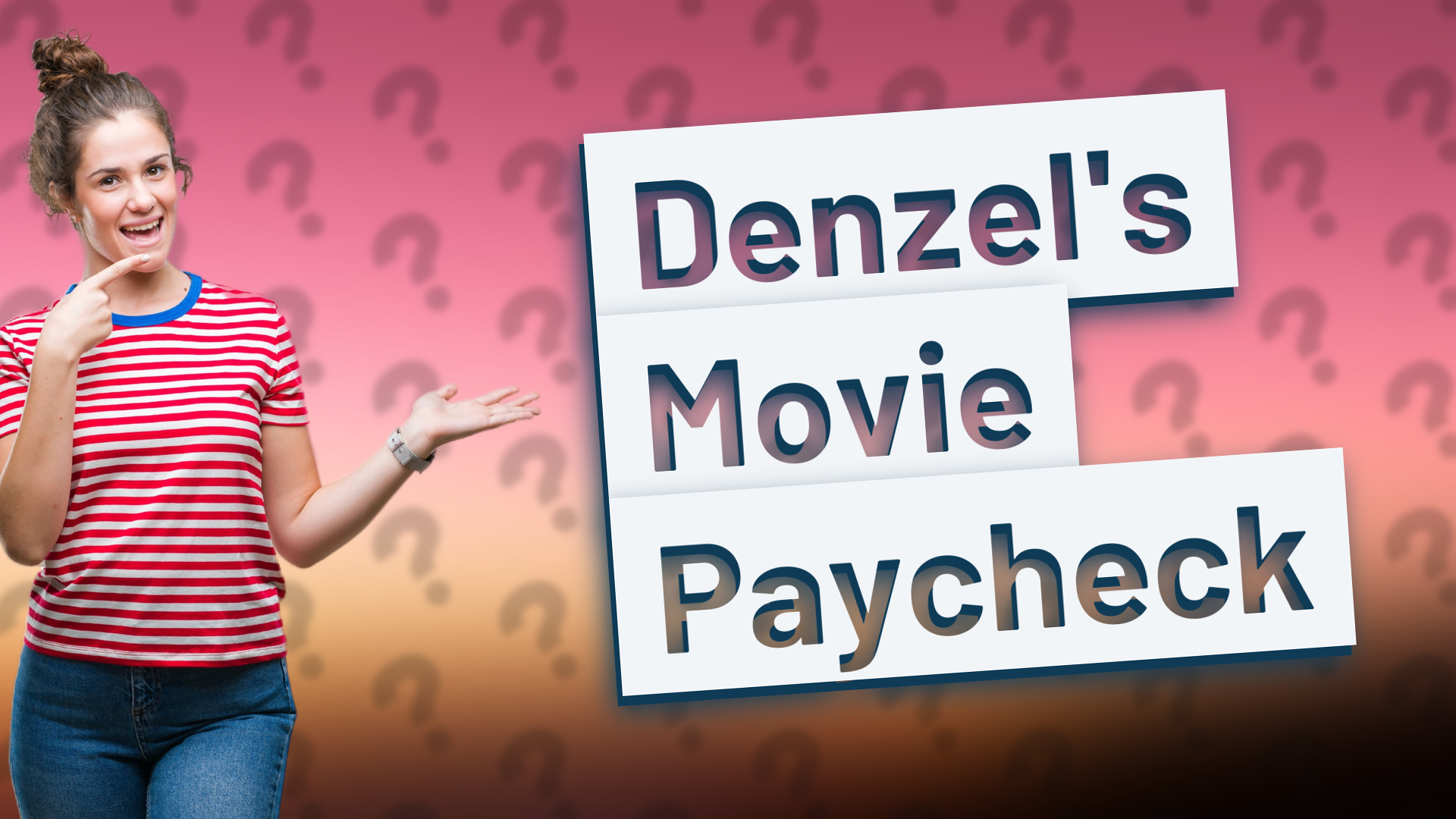 Denzel's Movie Paycheck