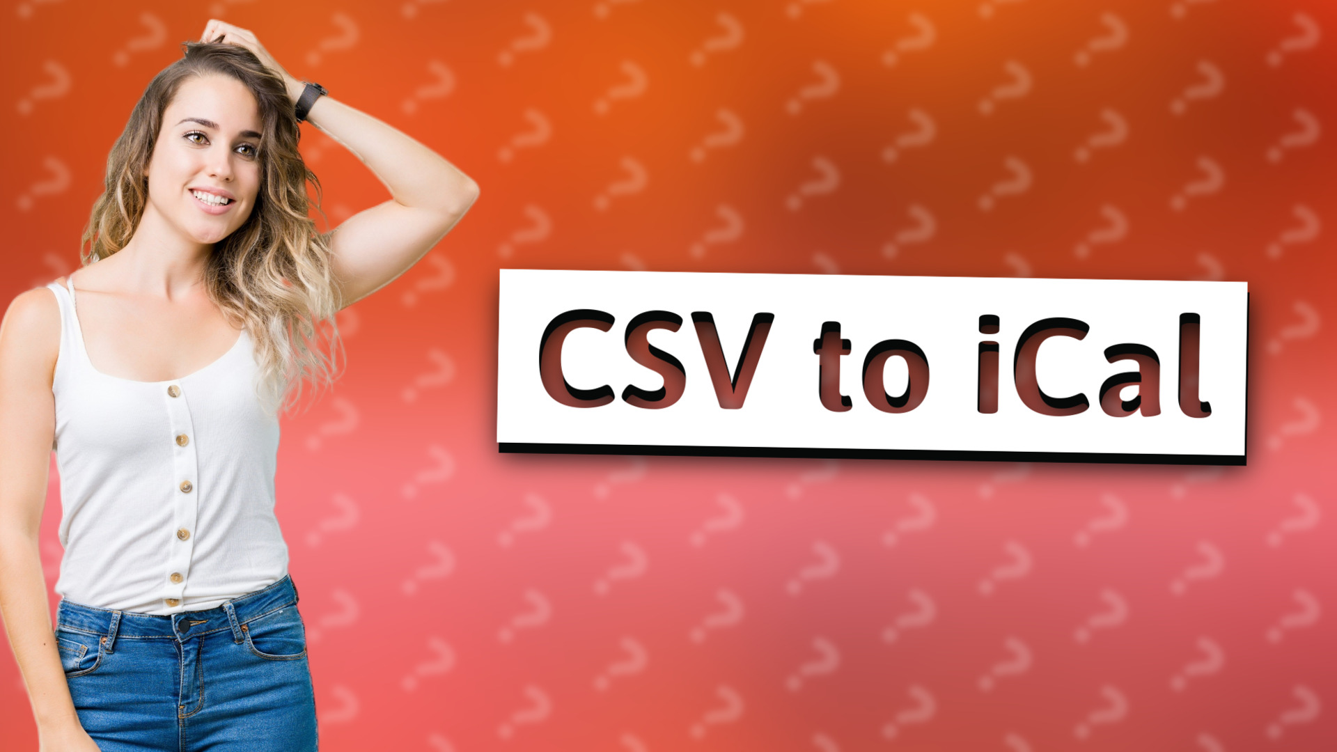 CSV to iCal