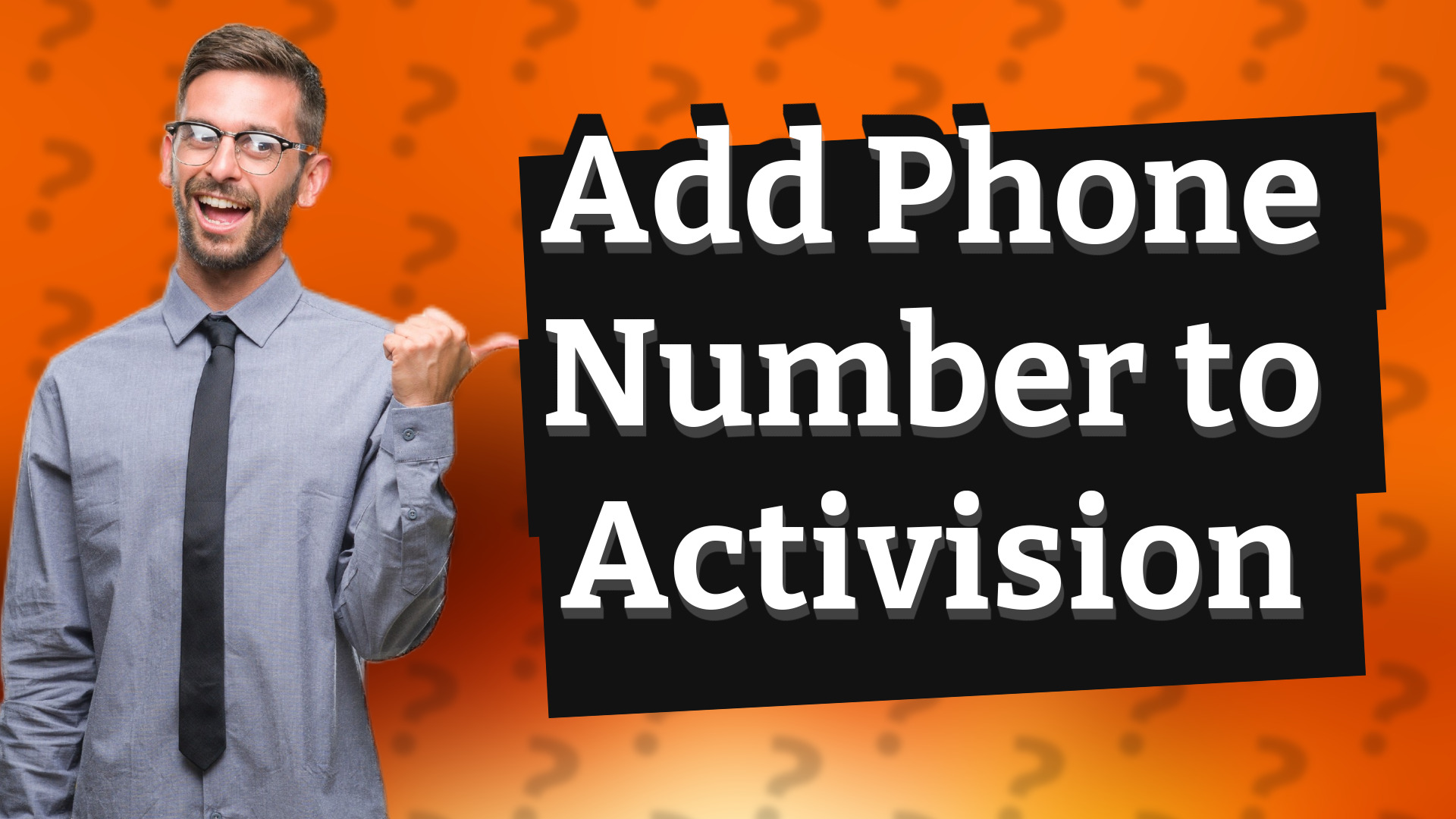 Add Phone Number to Activision