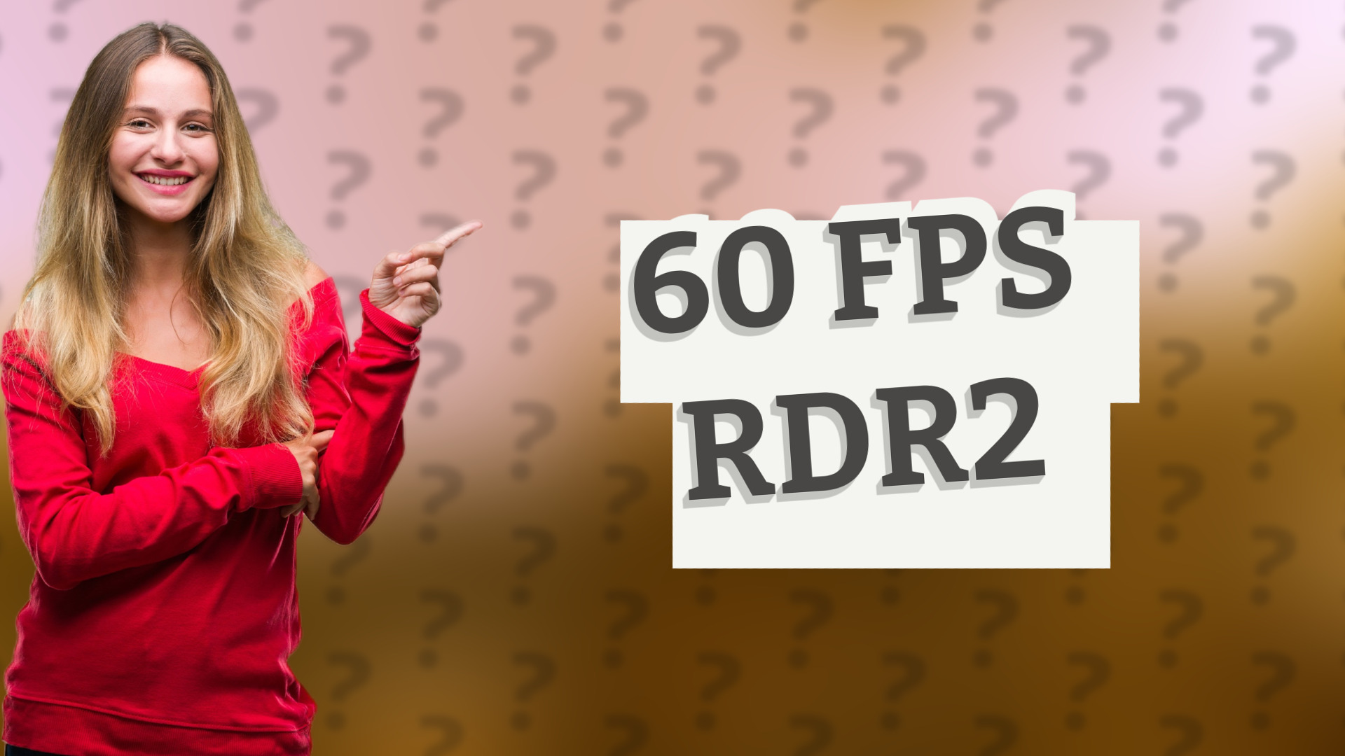 60 FPS RDR2
