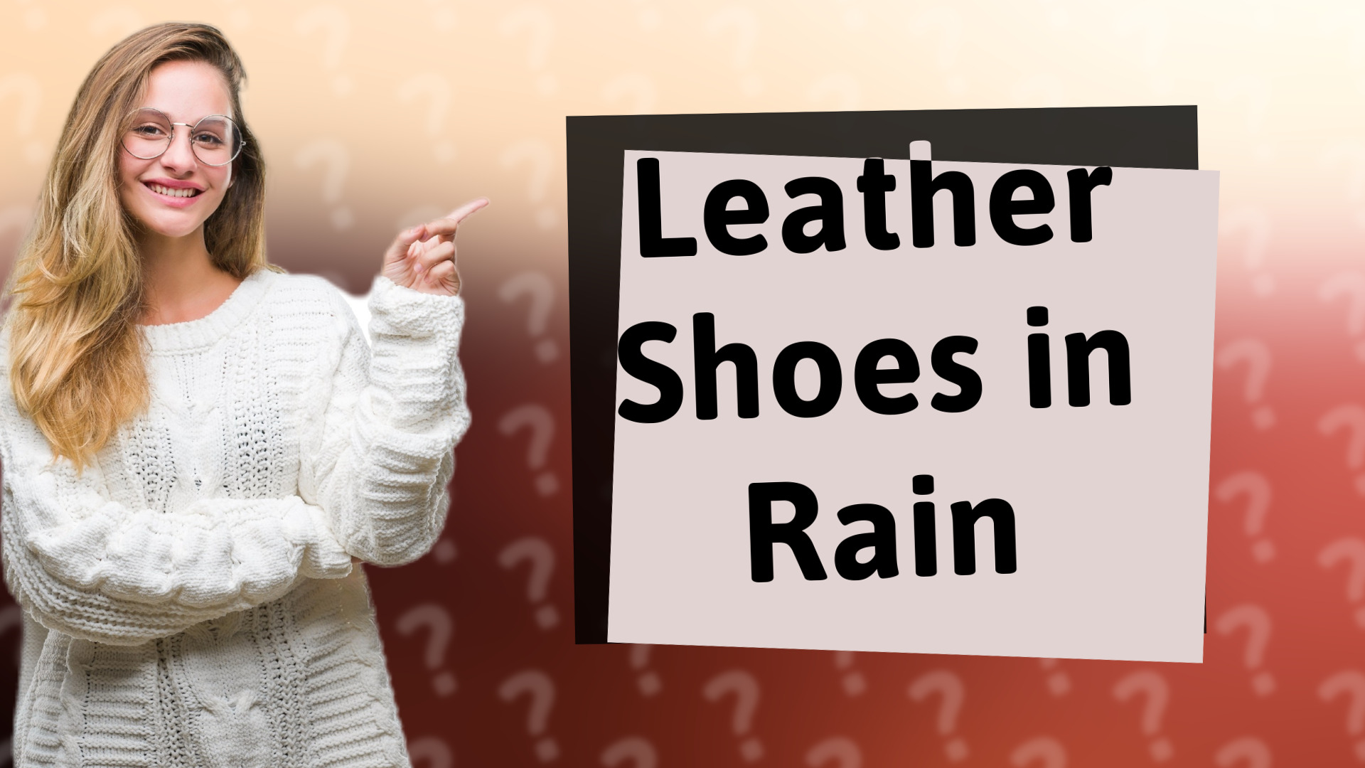 Leather Shoes in Rain