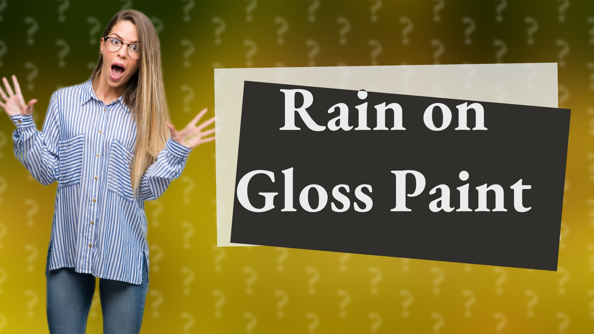 Rain on Gloss Paint