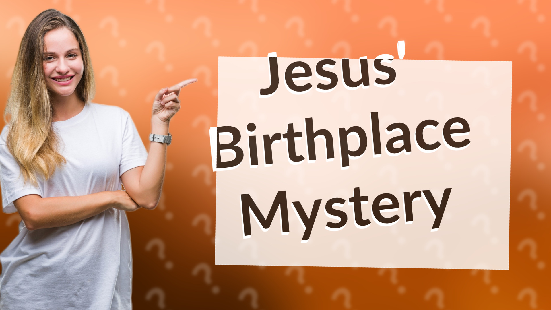 Jesus' Birthplace Mystery