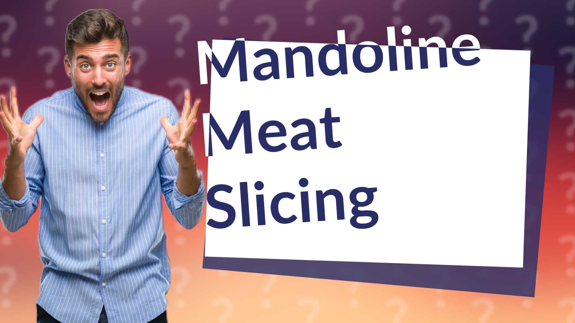 Mandoline Meat Slicing