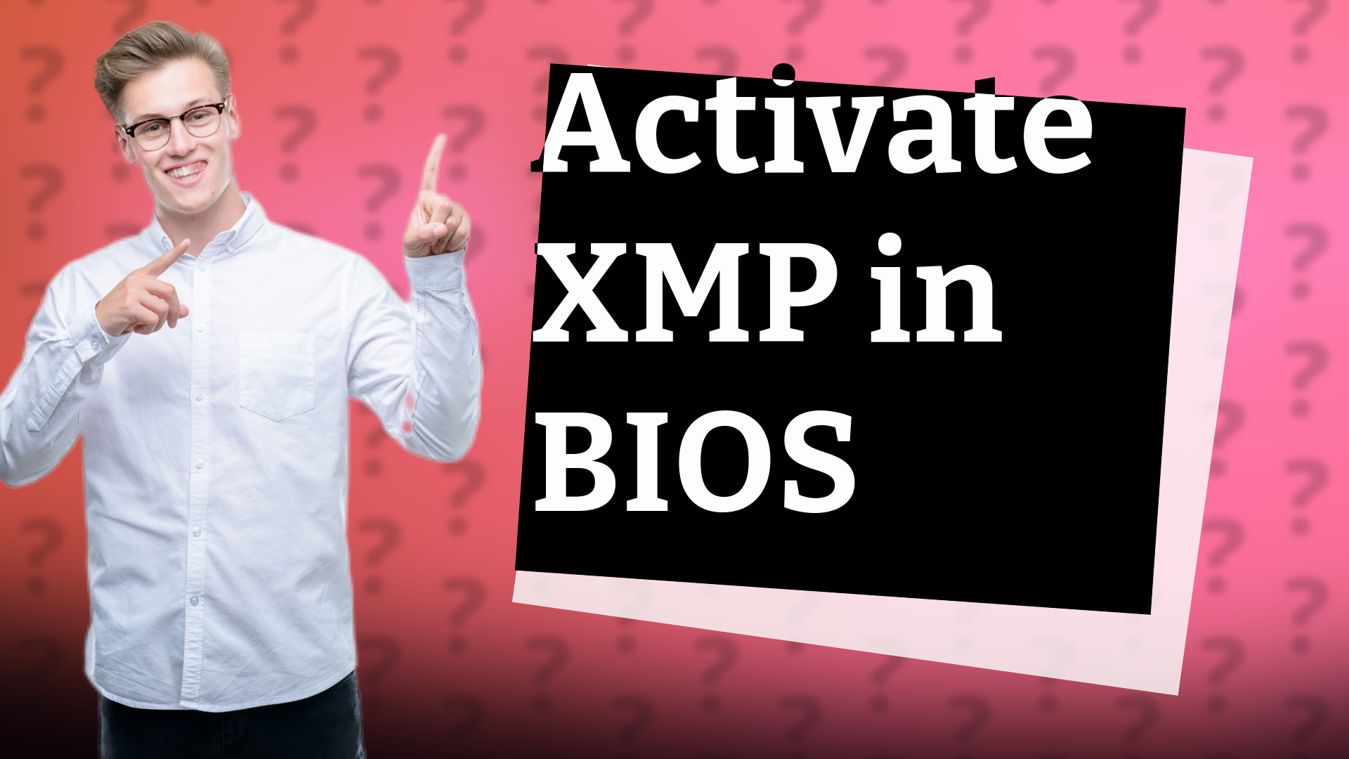 Activate XMP in BIOS