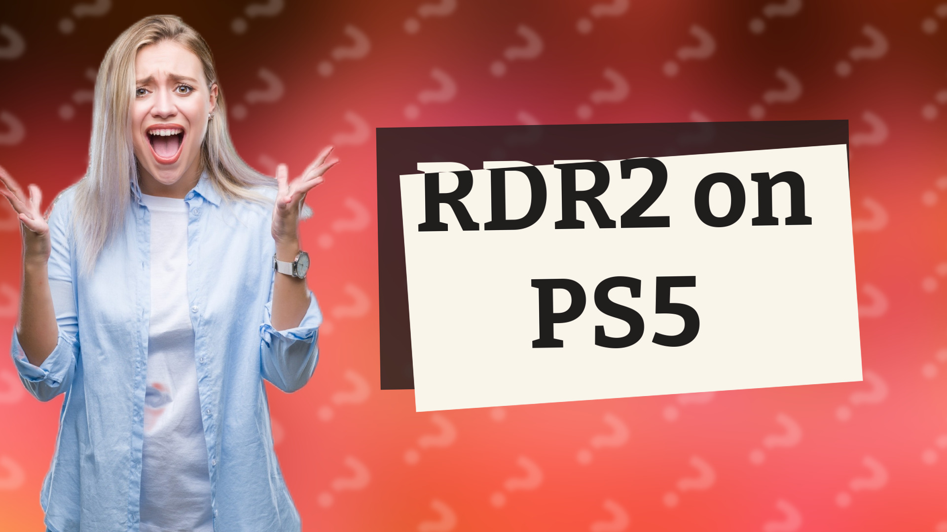 RDR2 on PS5