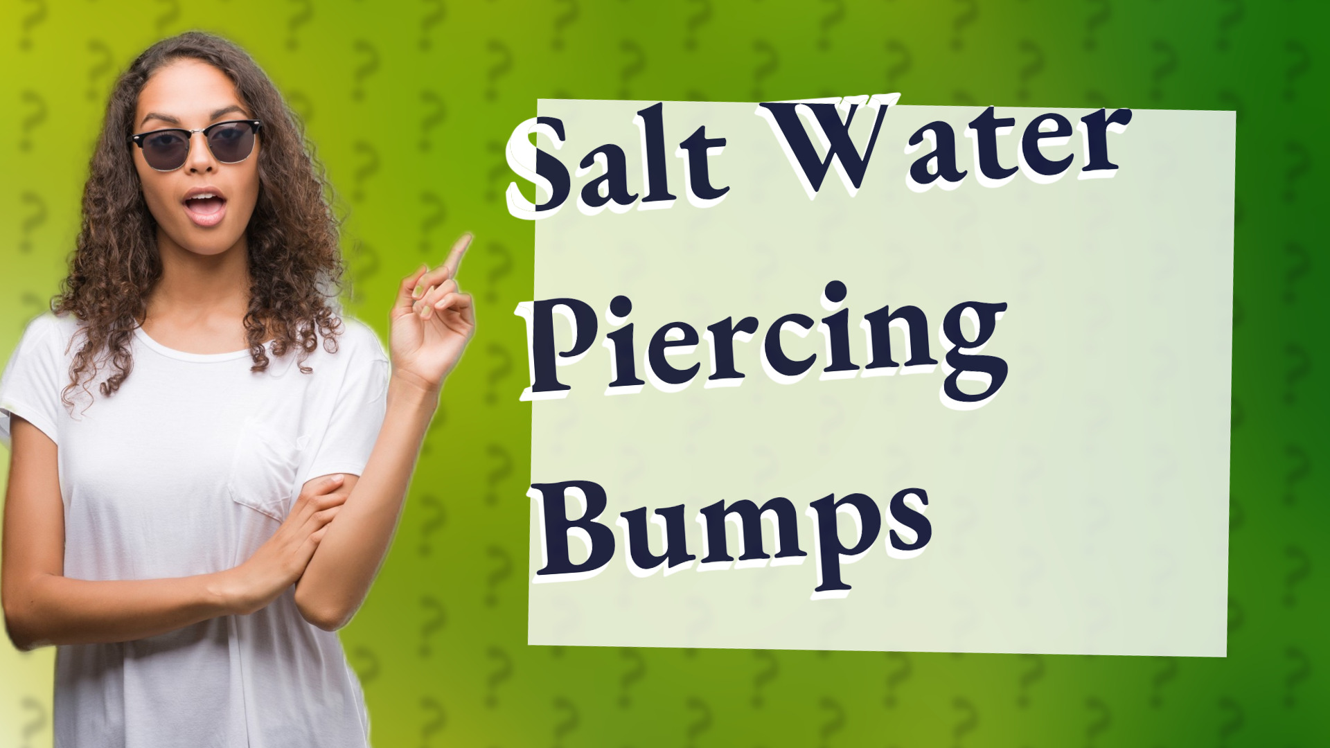 Salt Water Piercing Bumps