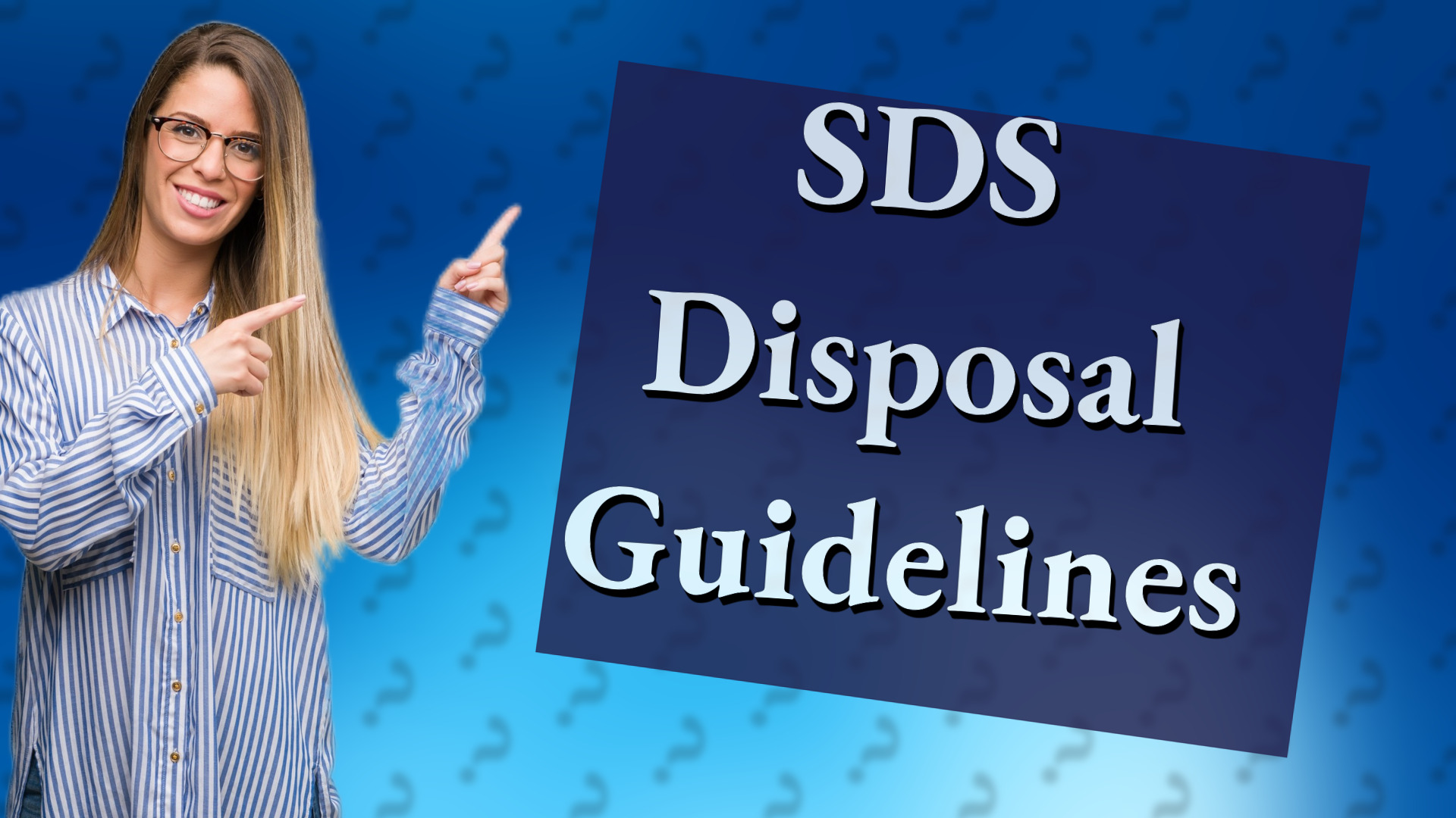 SDS Disposal Guidelines