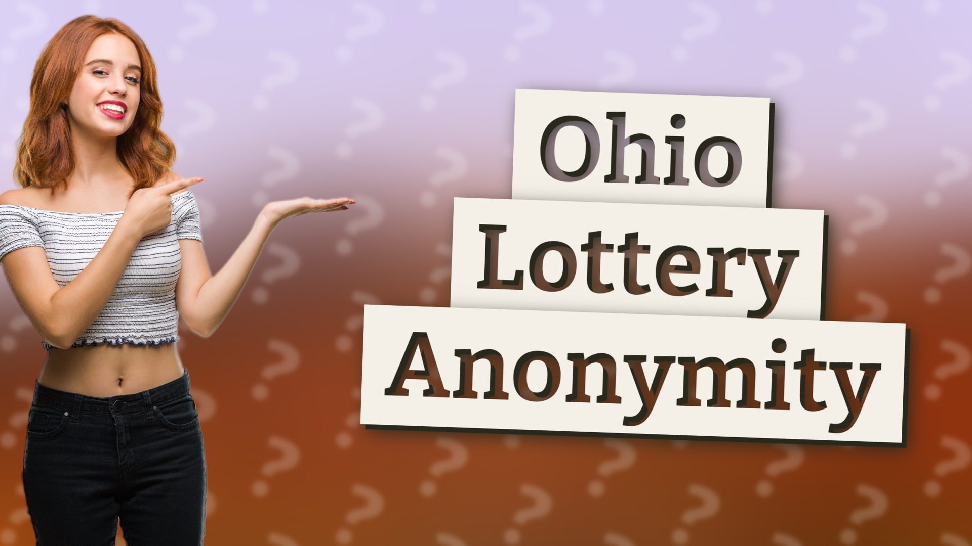 Ohio Lottery Anonymity
