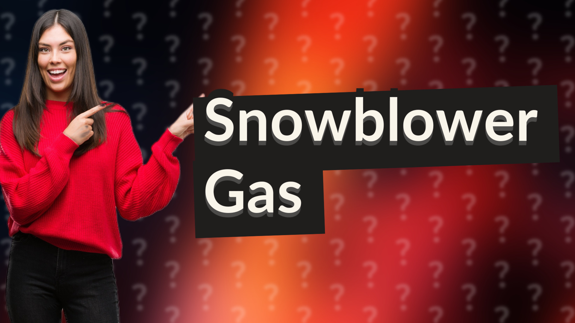 Snowblower Gas